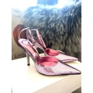 By Far eliza pale pink flagstone leather 38